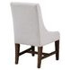 Auburn White Upholstered Arm Chair Set of 2