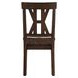 Auburn Dark Brown Slat Back Side Chair Set of 2