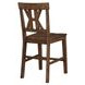 Auburn Dark Brown 24" Slat Back Counter Height Stool Set of 2