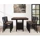 Bermuda Black Extendable Rectangular Counter Height Dining Room Set