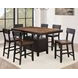 Bermuda Black Extendable Rectangular Counter Height Dining Room Set