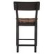 Bermuda Black 24" Short Back Counter Height Stool Set of 2