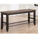 Bermuda Black 54" Counter Height Bench