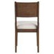Canton Brown and Beige Cushioned Seat Side Chair Set of 2