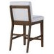 Canton White Upholstered Back Counter Height Chair Set of 2