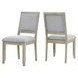 Carena Brown Upholstered Side Chair Set of 2