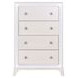 Cassie White 4 Drawer Chest