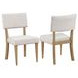 Colvin Brown and White Side Chair