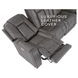 Daniel Gray 77" Triple Power Reclining Loveseat with USB Charging
