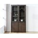 Evan Brown Glass 4 Door Curio Cabinet