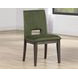 Evan Green Upholstered Side Chair Set of 2