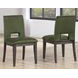 Evan Green Upholstered Side Chair Set of 2