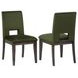 Evan Green Upholstered Side Chair Set of 2
