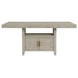 Garland Sand 80" Extendable Rectangular Counter Height Table with Storage
