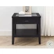Garvine Gray Sintered Stone And Midnight End Table