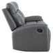 Gaston Gray 65" Manual Reclining Loveseat