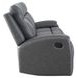 Gaston Gray 88" Manual Reclining Sofa with Drop-Down Console