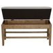 Grayson Brown 47" Counter Height Storage Bench with Nailhead Trim