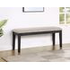 Harington Black 44" Upholstered Bench
