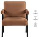 Helen Rust and Black Accent Chair