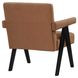 Helen Rust and Black Accent Chair