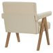Helen Cream and Chestnut Accent Chair