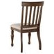 Joanna Brown Slat Back Side Chair Set of 2