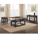 Joplin Black and Brown Rectangular Sofa Table