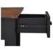 Joplin Black and Brown Square End Table