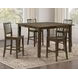 Joplin Brown Extendable Rectangular Counter Height Dining Room Set
