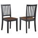 Joplin Walnut and Ebony Farmhouse Side Chair