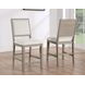 Lily Gray Upholstered 24" Counter Height Stool Set of 2