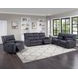 Lovell Gray 87" Power Reclining Sofa with USB Charging
