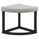 Magnolia Brown Round Nesting Coffee Table with 4 Stools