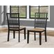 Magnolia Black Slat Back Side Chair Set of 2