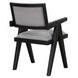 Magnolia Black Short Back Arm Chair Set of 2