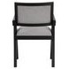 Magnolia Black Short Back Arm Chair Set of 2