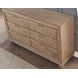 Montana Sand 6 Drawer Dresser and Mirror