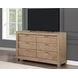 Montana Sand 6 Drawer Dresser and Mirror