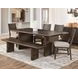 Norvell Brown 78" Rectangular Dining Table
