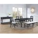 Odessa Black 66" Extendable Rectangular Dining Table