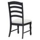 Odessa Black Ladder Back Side Chair Set of 2