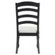 Odessa Black Ladder Back Side Chair Set of 2