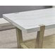 Perth White Rectangular Marble Top Sofa Table