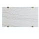 Perth White Rectangular Marble Ocassional Table with Casters