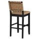 Reid Brown Vegan Leather Bar Chair Set of 2