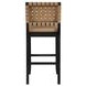 Reid Brown Vegan Leather Bar Chair Set of 2