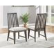 Riverdale Black Slat Back Side Chair Set of 2