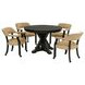 Rylie Black 48" Round Dining Table