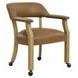Rylie Brown Captains Chair with Casters and Nailhead Trim